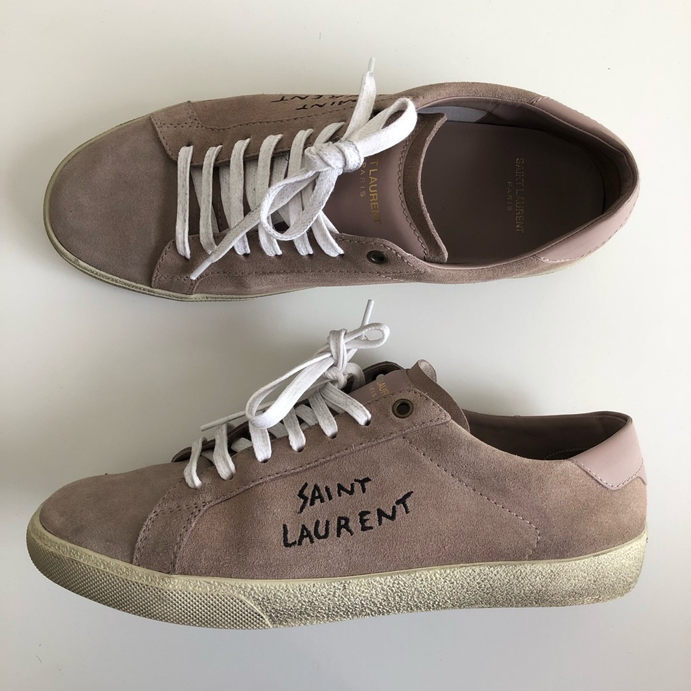 SAINT LAURENT Men’s ‘SL/06’ Suede Sneakers